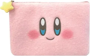 Kirby Fluffy Pouch (Smile)  8.7 Inch Plush Cosmetic Bag, Jewelry Organizer, Travel Storage Case