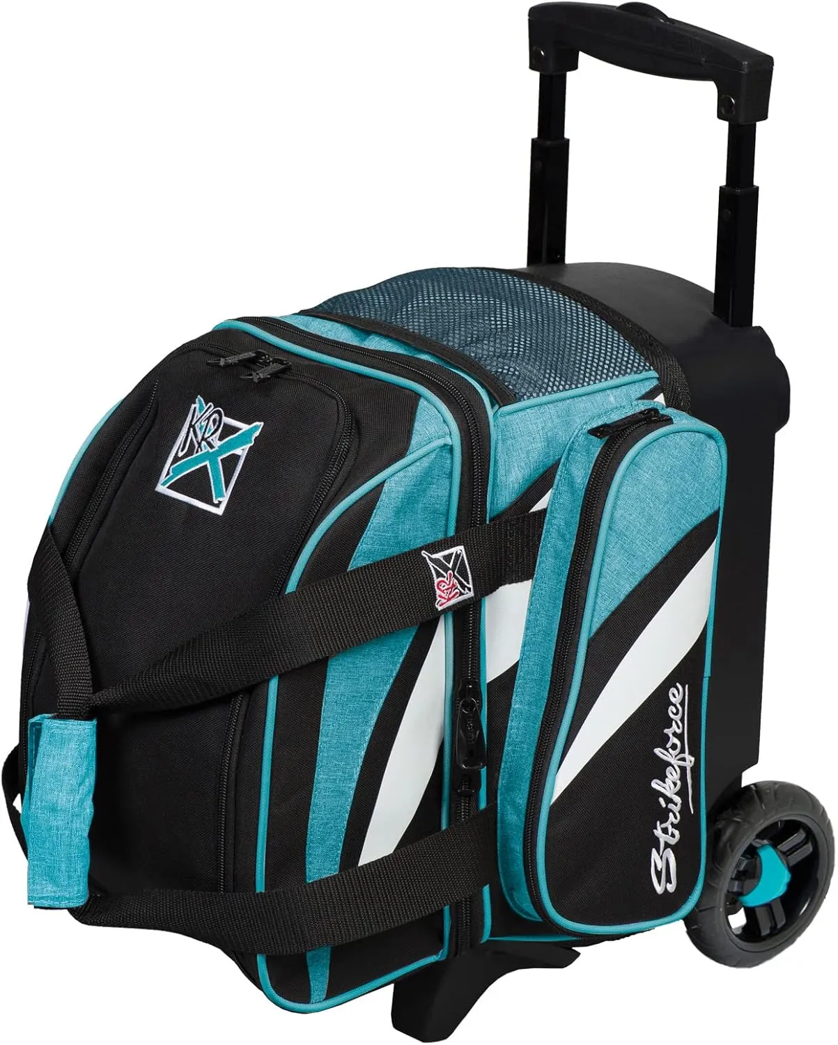 KR Strikeforce Cruiser Single Roller Bowling Bag with Shoe Compartment and Side Accessory Compartment