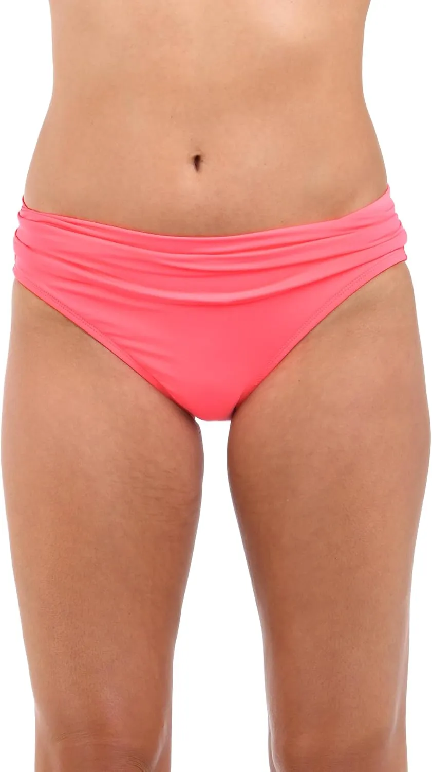 La Blanca Women's Island Goddess Banded Hipster Swimsuit Bottom Pineapple
