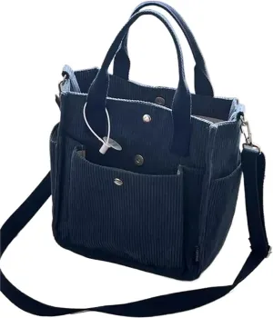 Large Corduroy Women's Shoulder Bag Canvas Ladies Tote Bag Fashion Handbag Messenger Bags Student Crossbody Shopper