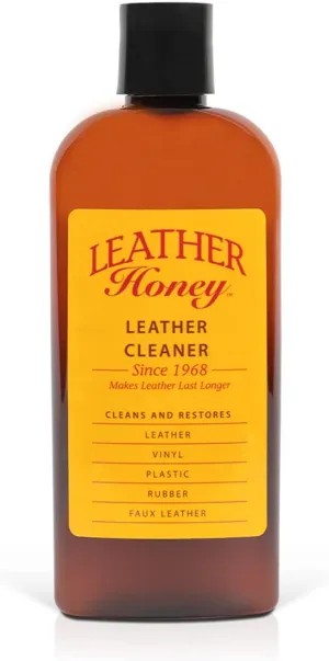 Leather Honey Leather Cleaner: Non-Toxic Leather Care Made in the USA Since 1968. Deep Cleans Leather, Faux & Vinyl - Couches, Car Seats, Purses, Tack, Shoes & Bags. Safe Any Colors & White Leather
