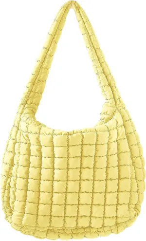 Leather Shoulder Handbag Tote Purses Bag Tote Bag Quilted Puffy Crossbody Quilted Crossbody Bags