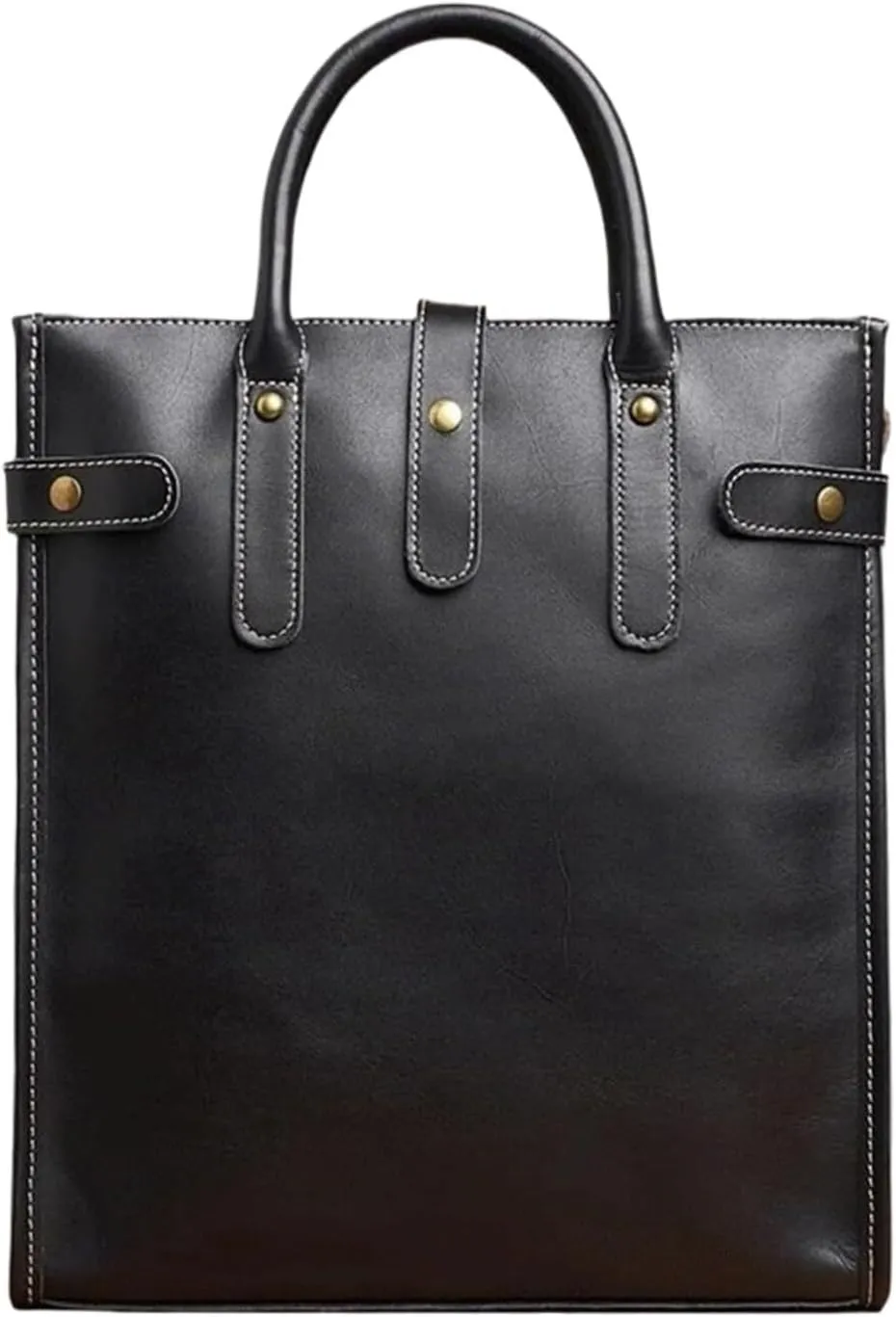 Leather Vintage Men's Handbag Shoulder Bags Leather Briefcase Business Computer Office Bag for 13 Inch Laptop