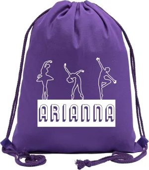 Mato & Hash Dance Backpacks for girls, Ballet Cinch Bags, Party Favor Goody Bags for Dancers
