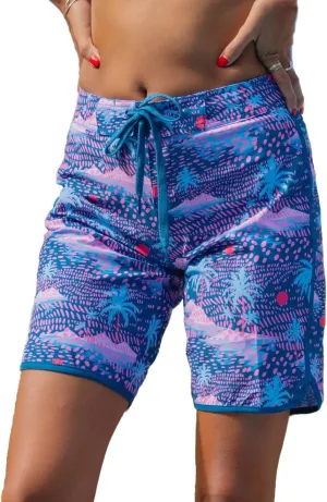 Maui Rippers Womens 9" 4-Way Stretch Swim Shorts Boardshorts
