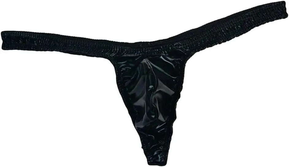Men G-String T-Back Thongs Underwear Sexy Briefs Leather Men's Men's Underwear Underwear Pouch Panties