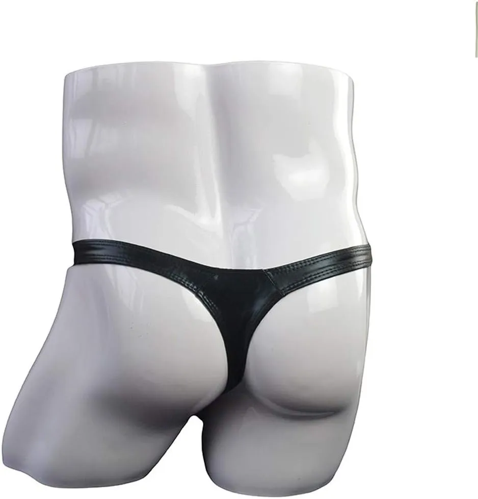 Men G-String T-Back Thongs Underwear Sexy Briefs Leather Men's Men's Underwear Underwear Pouch Panties