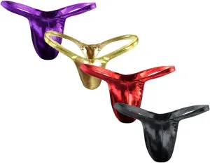 Men G-String T-Back Thongs Underwear Sexy Briefs Leather Men's Men's Underwear Underwear Pouch Panties