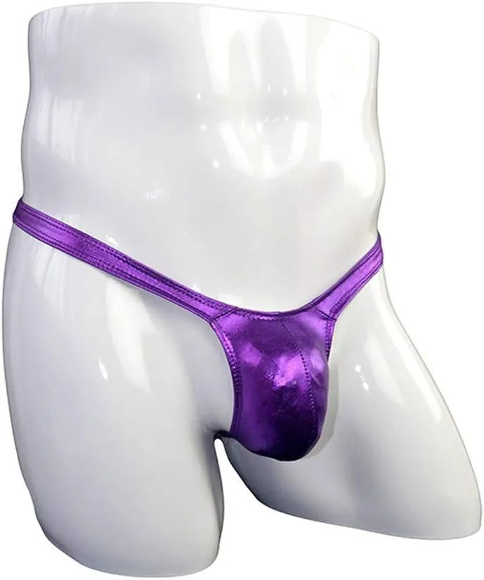 Men G-String T-Back Thongs Underwear Sexy Briefs Leather Men's Men's Underwear Underwear Pouch Panties