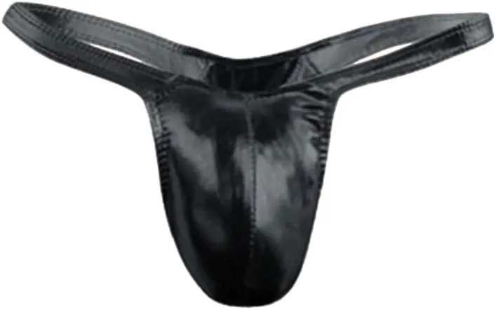 Men G-String T-Back Thongs Underwear Sexy Briefs Leather Men's Men's Underwear Underwear Pouch Panties