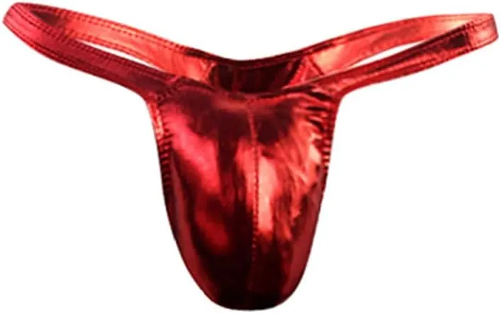 Men G-String T-Back Thongs Underwear Sexy Briefs Leather Men's Men's Underwear Underwear Pouch Panties