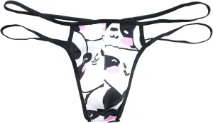 Men Thong Underwear Sexy Sissy Jockstraps G Strings U Convex Bag Open Front Sleepwear Erotic Breathable Casual Briefs