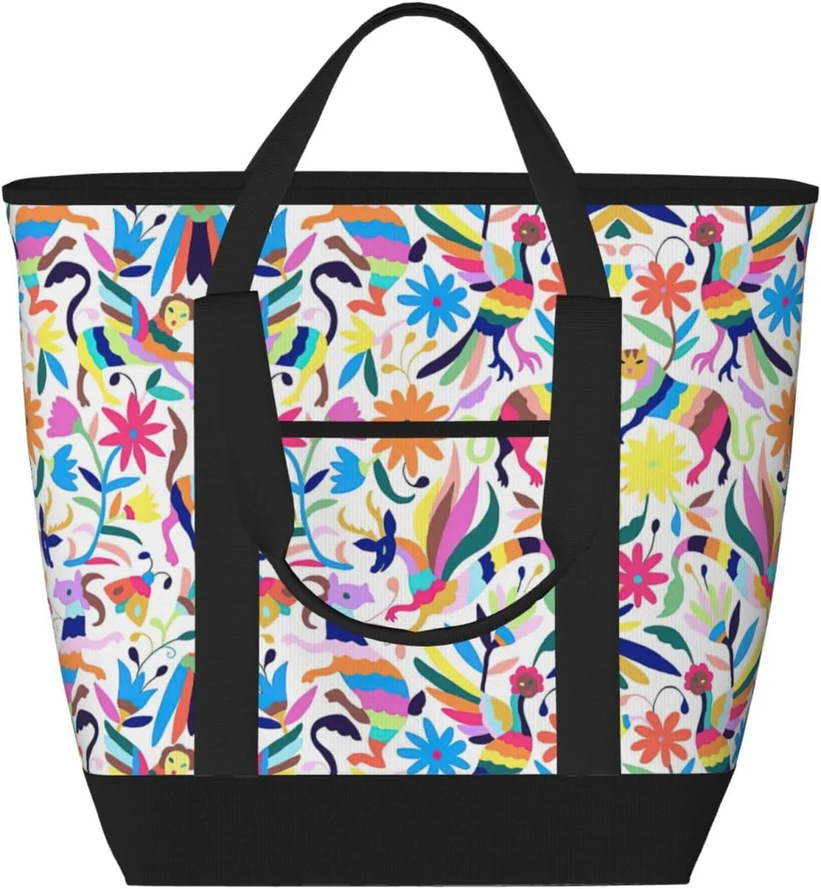 Mexican Otomi Animals Women's tote bags and reusable women's beach bags are suitable for travel insulation and cooling bags.