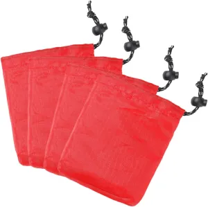 Milisten 4Pcs Outdoor Drawstring Bags Compact Folding Storage Pouches for Camping Trips Brightly Colored Easy Identify Storage Containers for Travel and Sports Activities