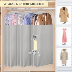 MISSLO 3 Packs 50" Garment Bags   60" Heavy Duty Garment Bag