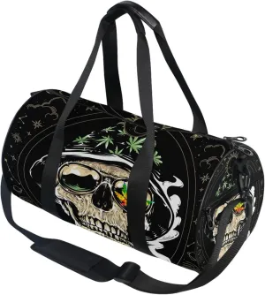 MNSRUU Duffel Bags Gothic Skull Cool Sports Gym Bag Travel Luggage Overnight Bags for Men Women Duffel Bags for Traveling