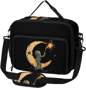 Moon Maintenance Welder Large Insulated Lunch Bag Reusable Lunch Cooler Bags Tote for Work Picnic Outdoor