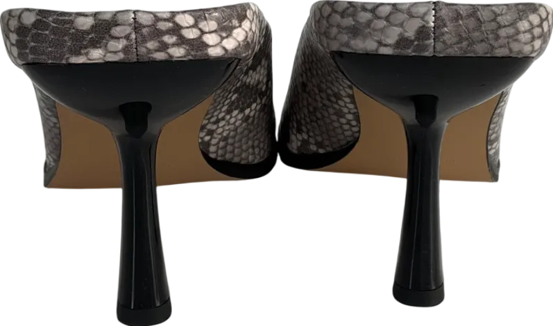 NA-KD Grey High Heel Mules UK 7 EU 40 