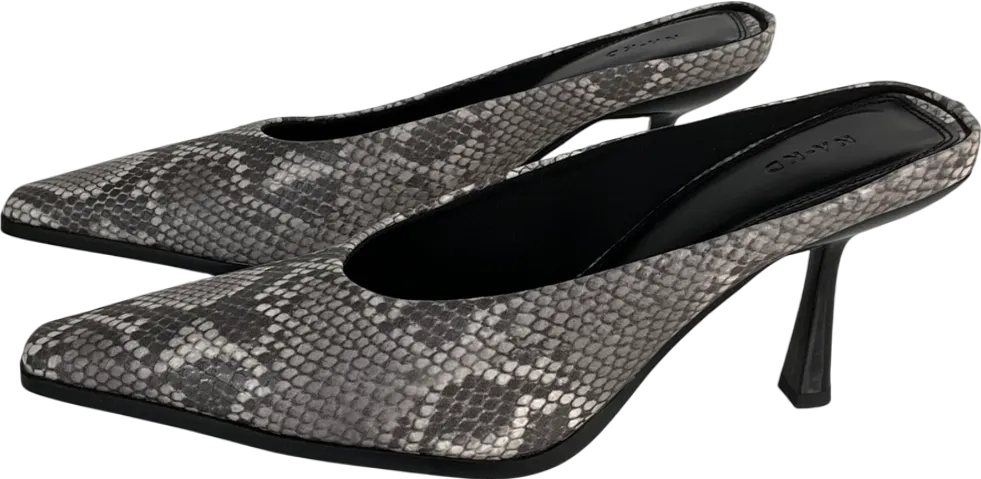 NA-KD Grey High Heel Mules UK 7 EU 40 