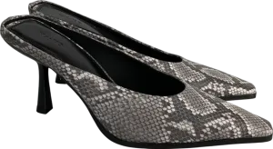 NA-KD Grey High Heel Mules UK 7 EU 40 