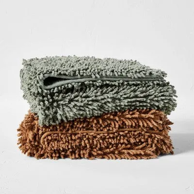 New - 24"x40" Melange Looped Bath Rug Warm Brown - Casaluna