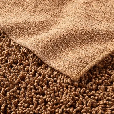 New - 24"x40" Melange Looped Bath Rug Warm Brown - Casaluna