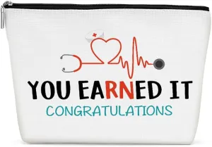 Nurse Gifts Graduation Gift, Graduation Gifts for Her, Congratulation Gift Makeup Bag Inspirational Cosmetic Bag Make up Bag Toiletry Bag Nurse Gifts for Women Nursing Future Nurse Graduate