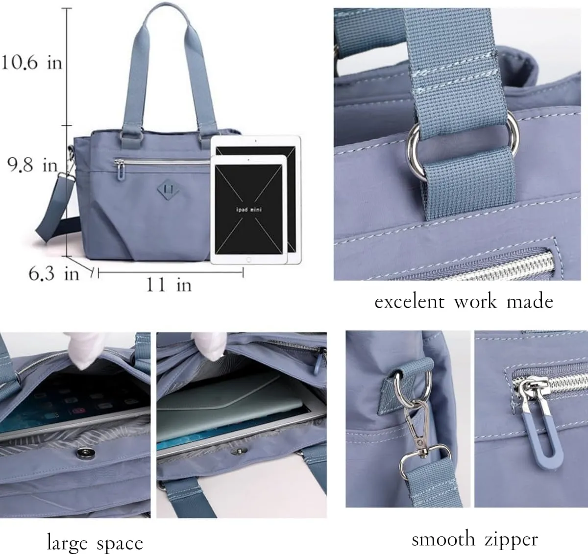 Nylon Purses for Women Tote Bags Hobo Crossbody Bags Large Work Travel Shoulder Bags Handbags Wallet Gift for Women