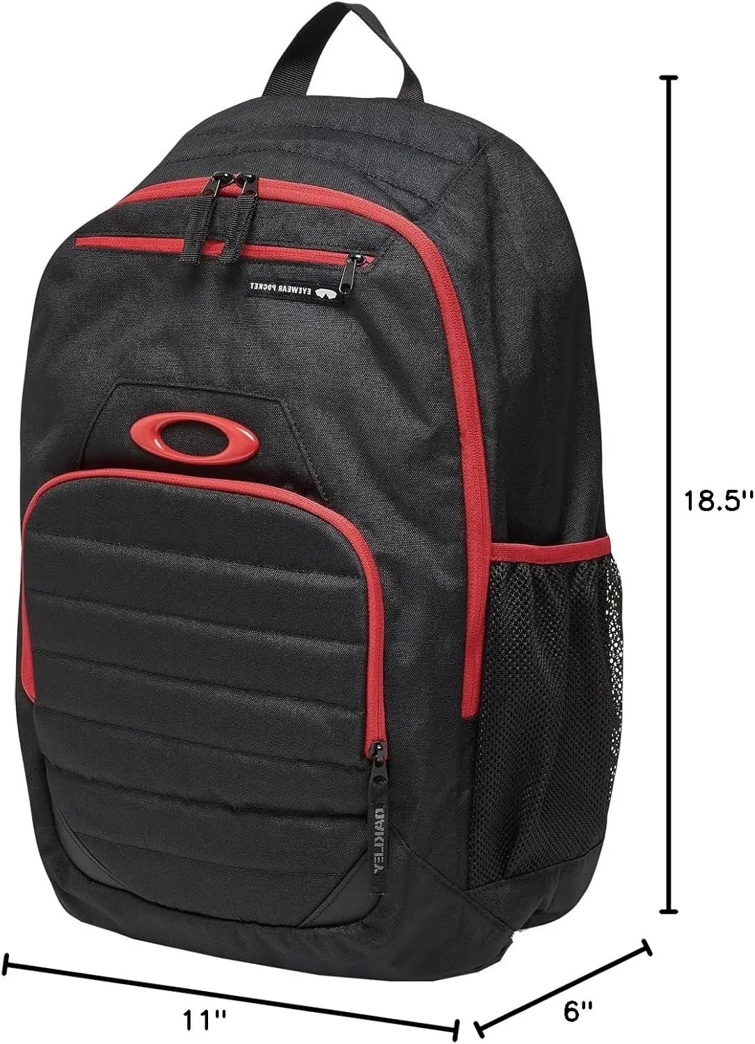 Oakley Enduro 25Lt 4.0 Backpack, Black/Red, One Size