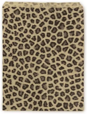 Paper Jewelry Bags 5 x 7 Leopard (Package of 100)