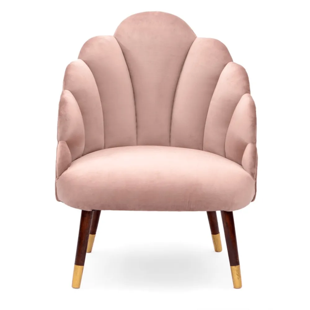 Peacock Suede Accent Chair