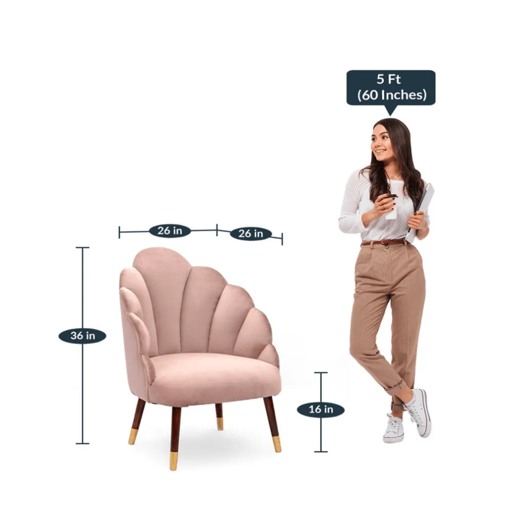 Peacock Suede Accent Chair