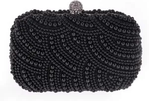 Pearl Clutch Pearl Clutch Bags Women Purse Ladies white Hand Bags Evening Bags for Party Wedding black Shoulder Bag