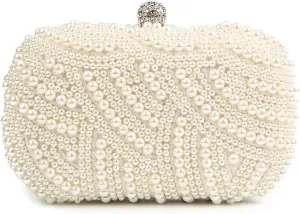 Pearl Clutch Pearl Clutch Bags Women Purse Ladies white Hand Bags Evening Bags for Party Wedding black Shoulder Bag