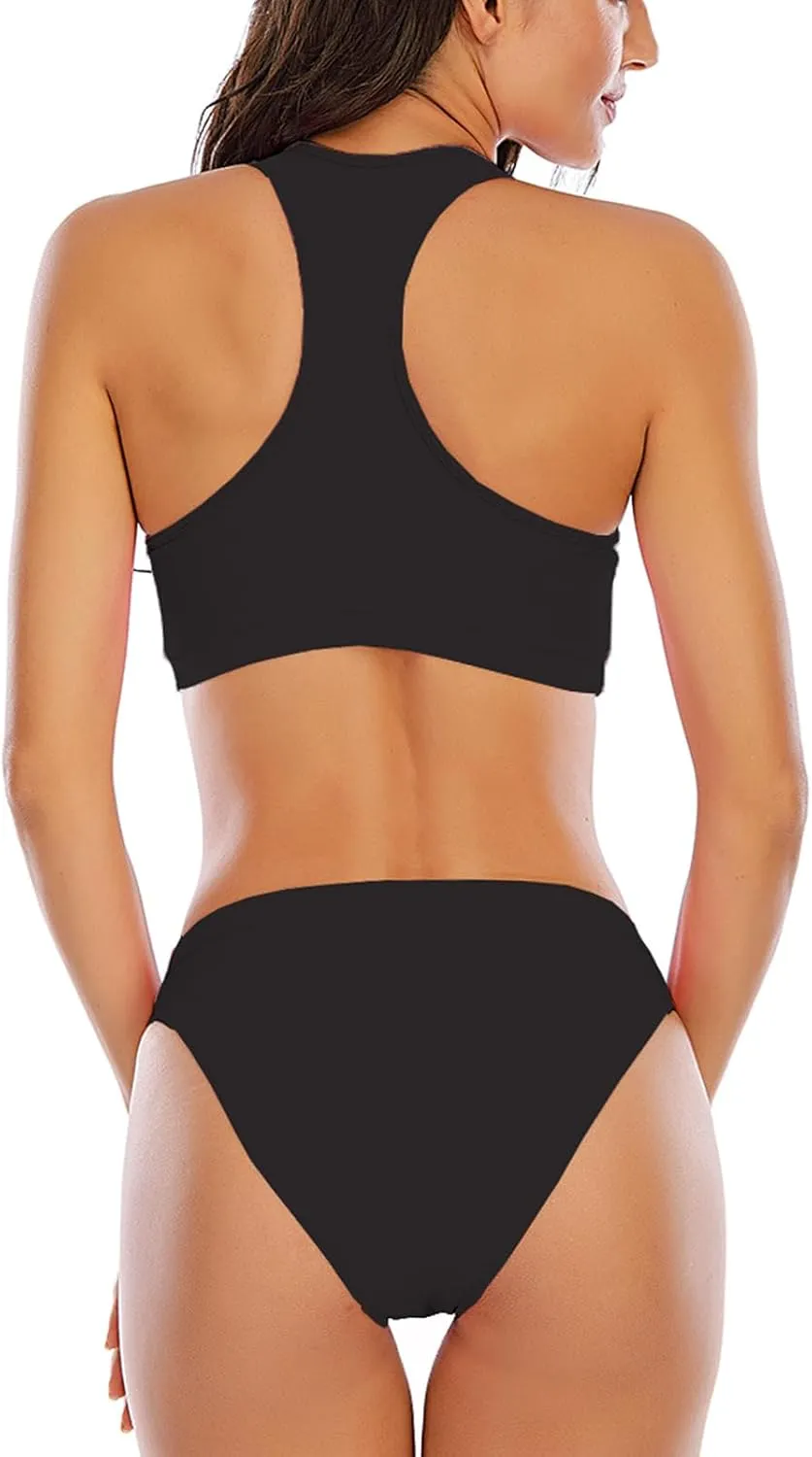 Period Swimwear for Teens Two Piece Swim Bikini Sets Women Period Swimsuit Girls Leakproof Bathing Suits Sporty