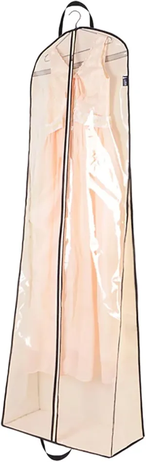 Portable Wedding Dress Garment Bag Bride Tote Bag Dress Bags for Gowns Long Dress Cover Garment Bags for Dresses for Women(Large)