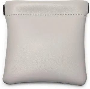 PU Leather Jewelry Travel Bag Leather Jewelry Pouch Christmas,Wedding Party Favor Gift Bag (S, Grey)