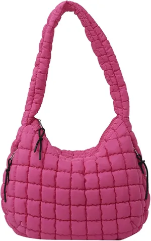 Purse Fashion Tote Top Handle Pleated Clouds Bag Fashion Shoulder Tote Dumpling Bag Large Capacity Down Cotton Armpit