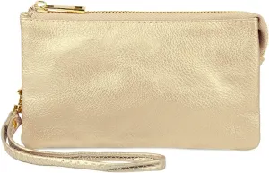 RIAH FASHION Convertible Faux Leather Wallet Purse Clutch - Mini Handbag Detachable Chain Crossbody Strap Phone Holder