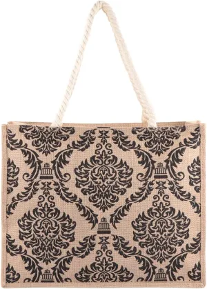 RIAH FASHION Large Reusable Eco Shopper Beach Tote - Travel Shoulder Bag Pineapple, Flower, Skull, Leaf Straw, Leopard Canvas