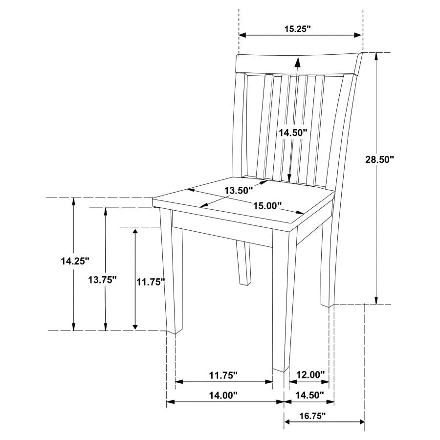 Rory 5-piece Dining Set Multi Color