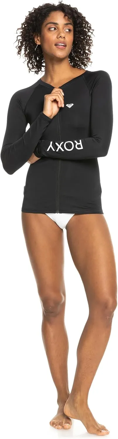 Roxy Women's Essentials Long Sleeve Zip-up Rashguard