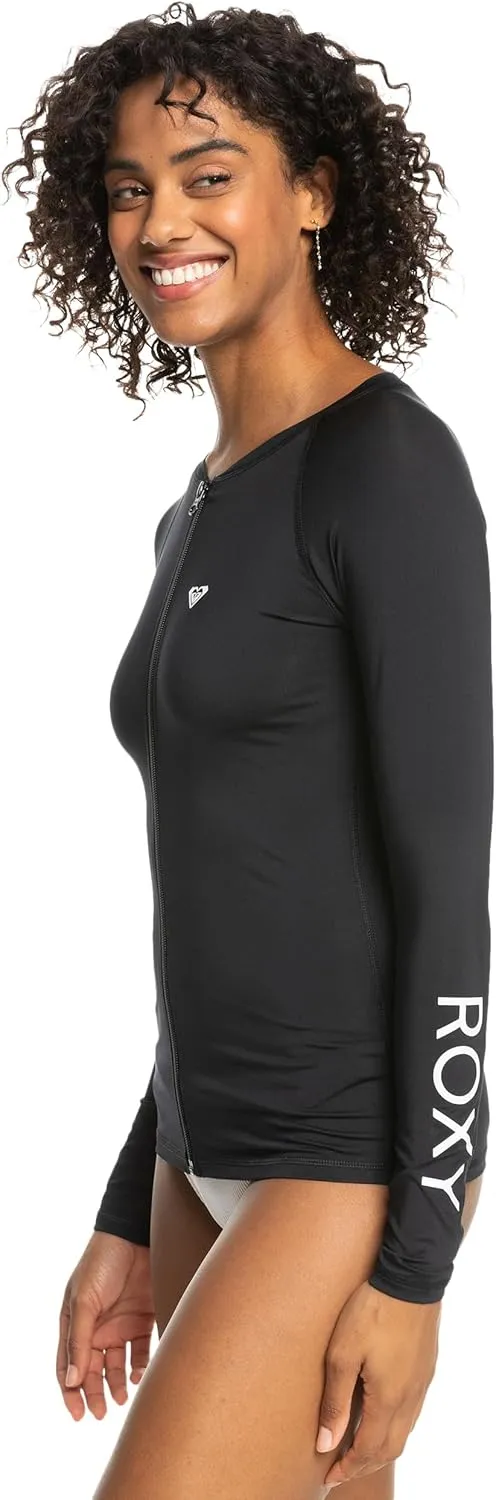 Roxy Women's Essentials Long Sleeve Zip-up Rashguard