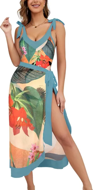 SHEKINI One Piece Swimsuit Women with Skirt Swimsuit with Cover Up Set Women Bathing Suits One Piece
