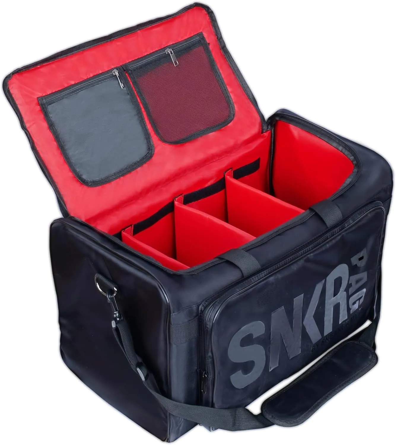 Shoe Bags for Travel Sneaker Travel Bag Shoes Duffel Bags Waterproof Gym Sports Luggage Sneakerhead Bag for Men with 3 Adjustable Dividers fit 4 Pairs Heavy Duty Travel Accessories (red)
