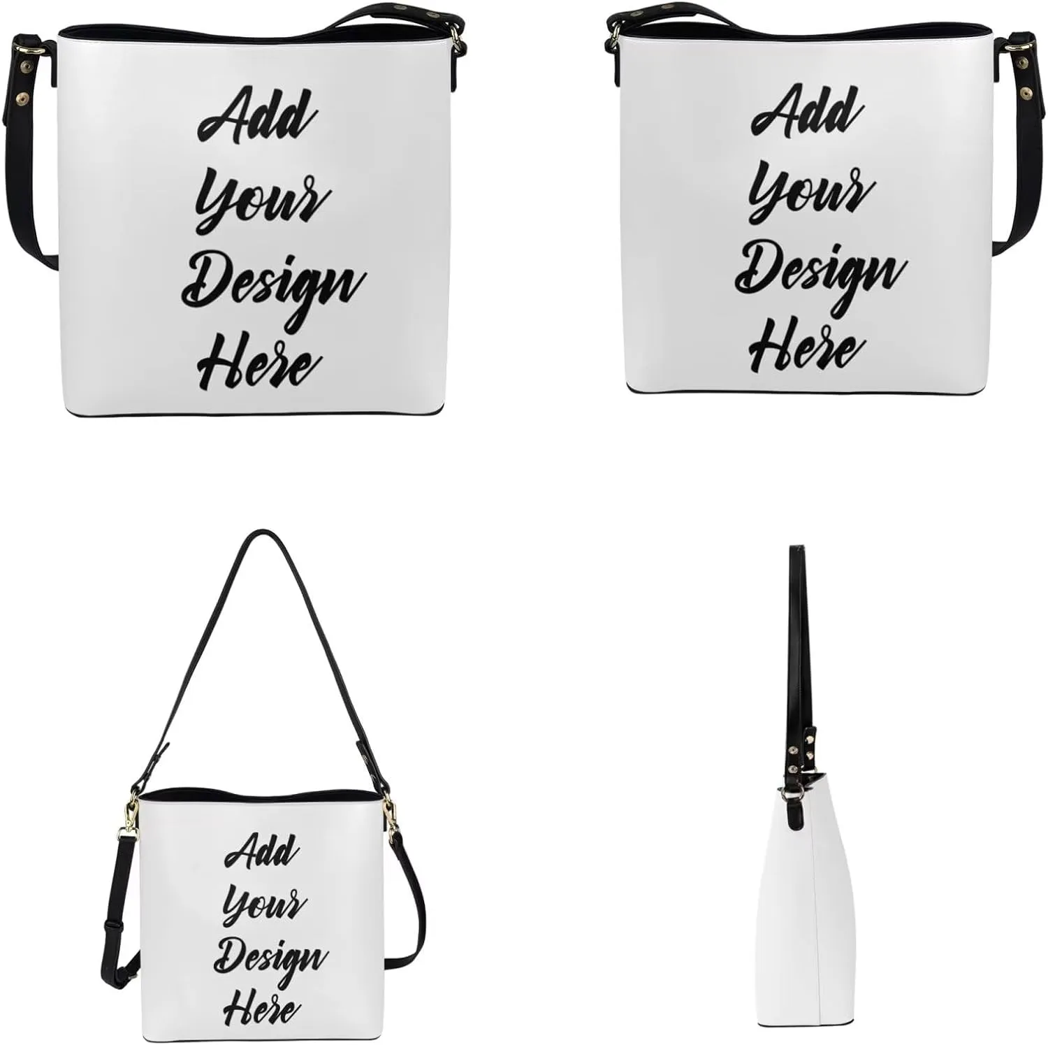 Shoulder Bags Set 2 Piece Saddle Bags Crossbody Bags for Women with Shoulder Strap Wristlet Wallets for Women