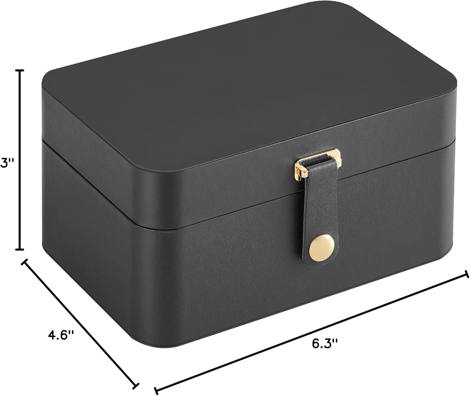 SONGMICS Jewelry Box, Travel Jewelry Case, 2-Layer Jewelry Holder Organizer, Portable Versatile Earring Storage, for Larger Accessories, Slate Gray UJBC166G01
