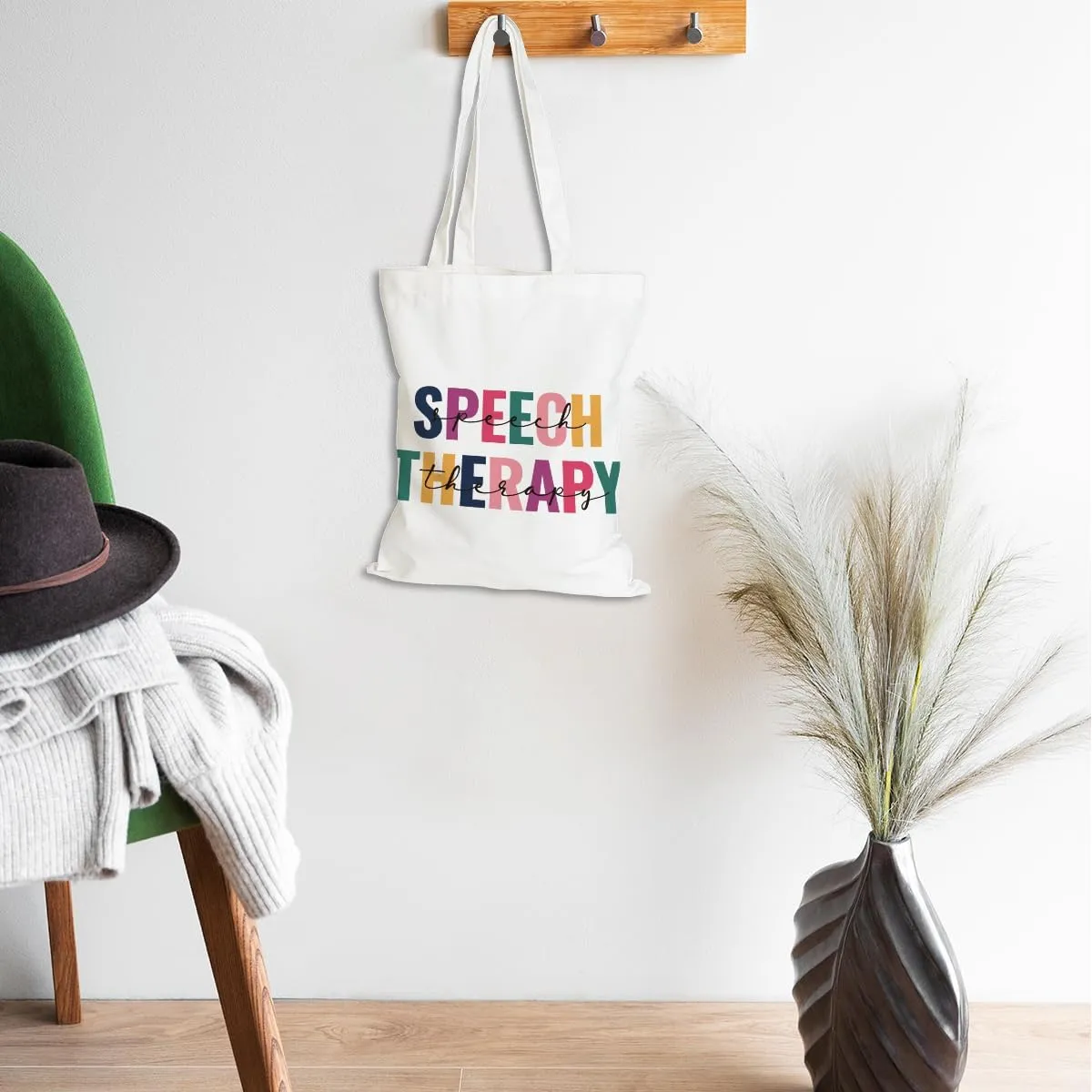 Speech Therapy Gifts SLP Tote Bag for Teacher Speech Language Pathology Beach Bag Speech Pathologist Gifts