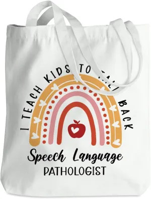 Speech Therapy Gifts SLP Tote Bag for Teacher Speech Language Pathology Beach Bag Speech Pathologist Gifts