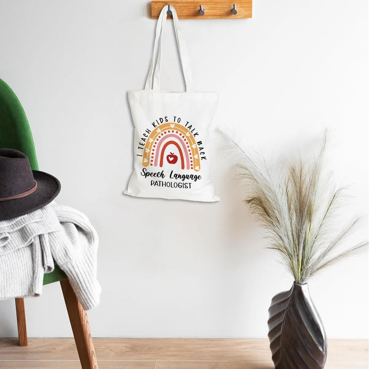 Speech Therapy Gifts SLP Tote Bag for Teacher Speech Language Pathology Beach Bag Speech Pathologist Gifts